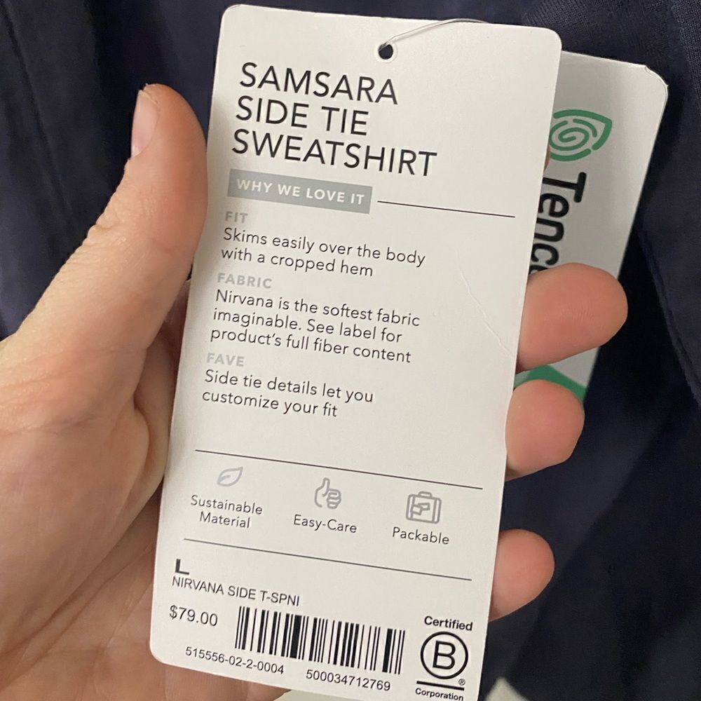 Athleta Samsara Side Tie Sweatshirt - Picture 4 of 6